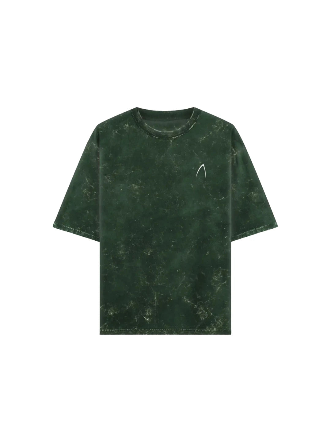 Arya Bottle Green Oversized Zodiac Libra Print Half Sleeve Cotton T-Shirt