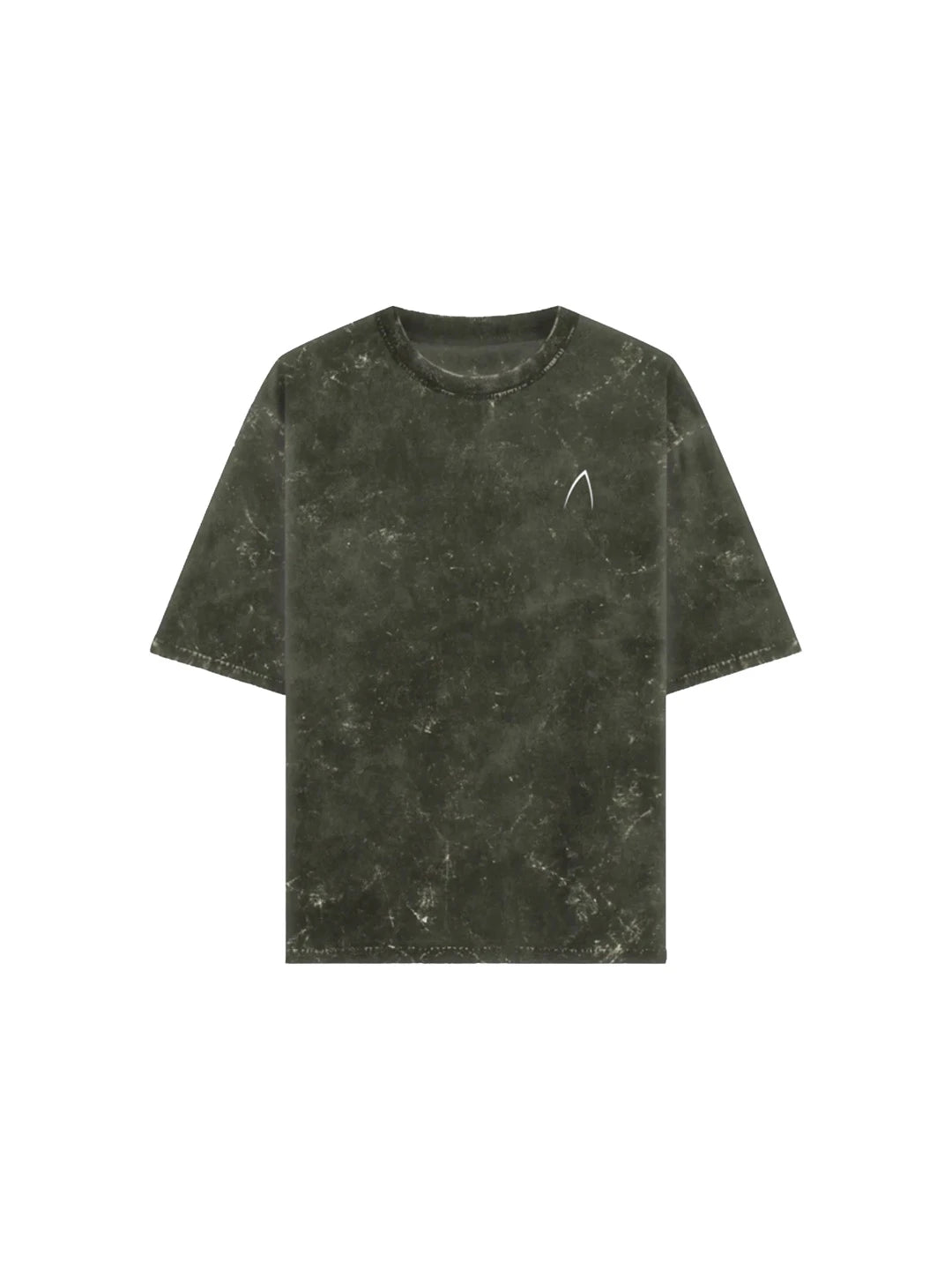 Arya Olive Green Oversized Zodiac Libra Print Half Sleeve Cotton T-Shirt