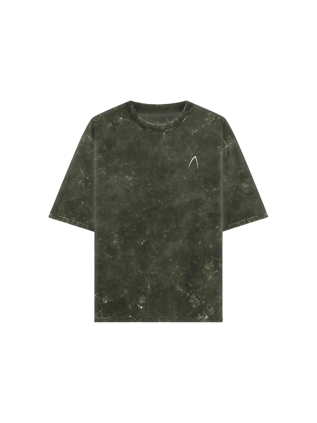 Arya Olive Green Oversized Zodiac Virgo Print Half Sleeve Cotton T-Shirt